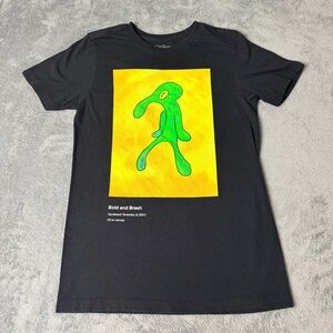 Spongebob Squarepants Adult T-Shirt - Bold & Brash Card Pic- Size Small